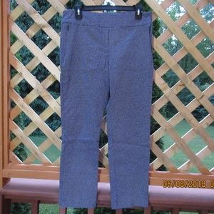 Navy/White check, Margaret M Slimming pant